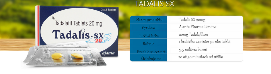 Tadalis SX 20mg tablety